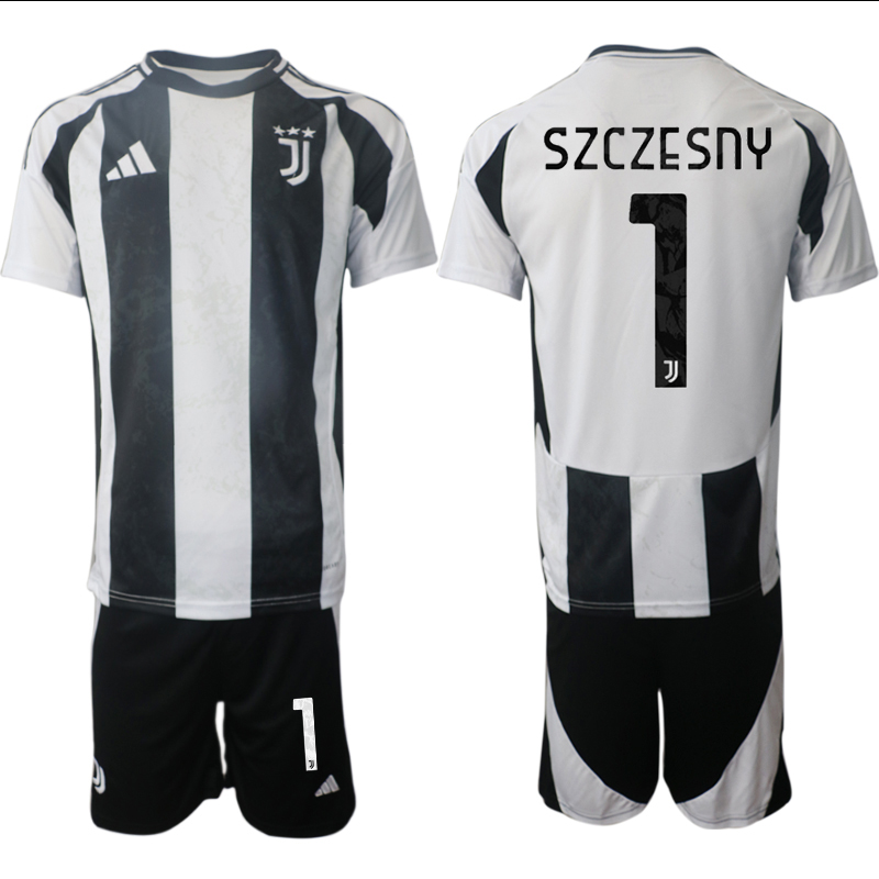 Men 2024-2025 Club Juventus home Black #1 Soccer Jersey